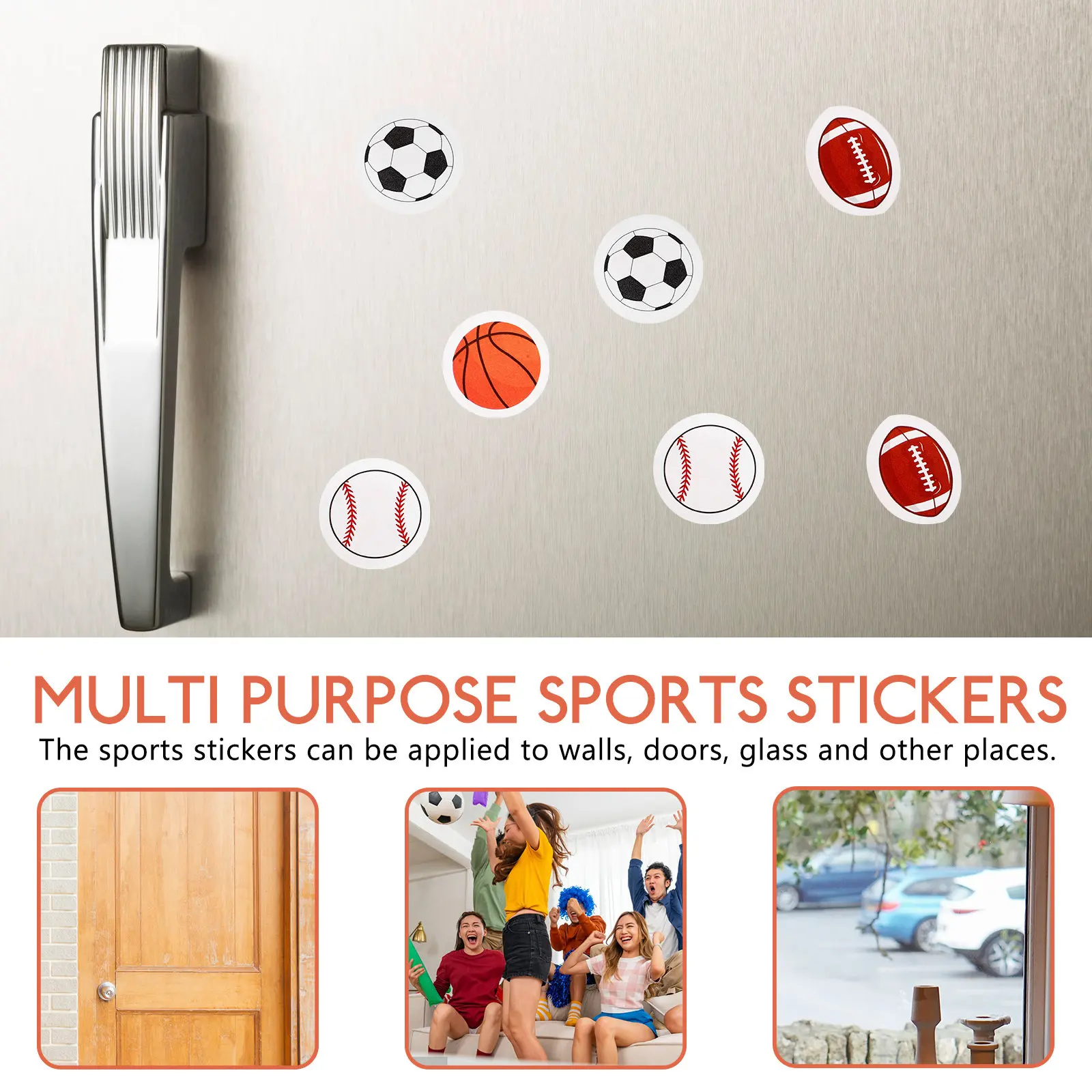 20Sheets Mini Sports Ball Stickers Creative Scrapbooking Decorating Water Bottles Notebooks Party Favor Basketball Soccer Tennis