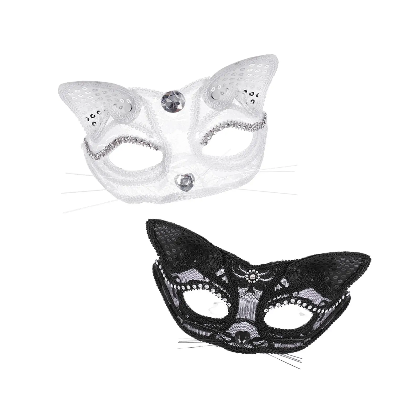 

Women Cat Mask Masquerade Mask for Costume Fancy Dress Stage Performances