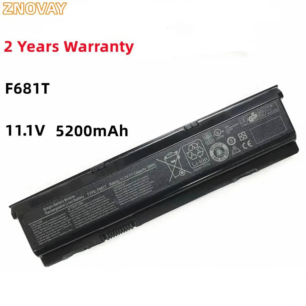 ZNOVAY Laptop Battery For Dell M15X P08G Replacement F681T D951T SQU-722 SQU-724 11.1V 5200mAh