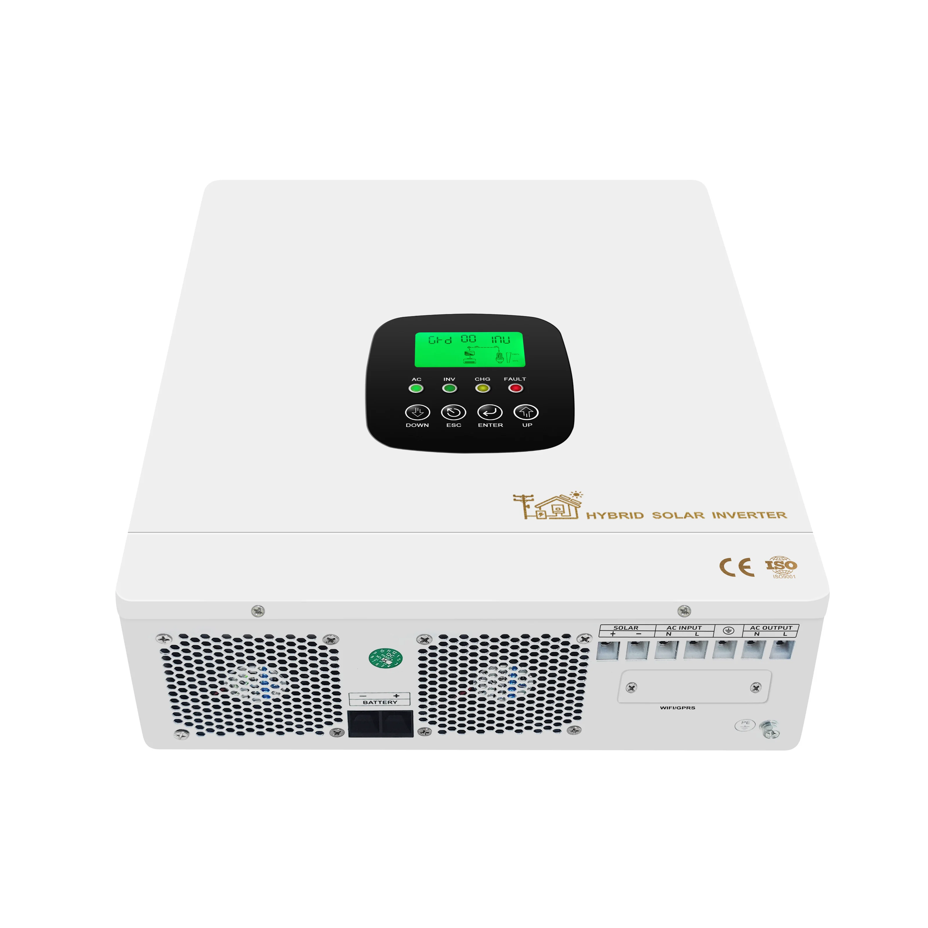 

Hot Sale 4.3kw Hybrid Solar Inverter 24v Pure Sine Wave Output WiFi Connectivity LED Home Use 60Hz MPPT Solar Inverter Board