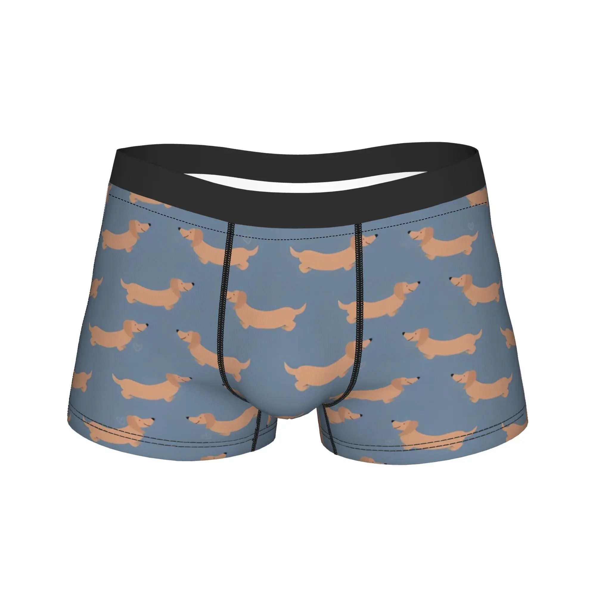 

Мужское нижнее белье с таксой и собакой, трусы-боксеры с мультяшными животными, шорты, трусы с юмором, полиэстеровые трусы для Homme S-XXL