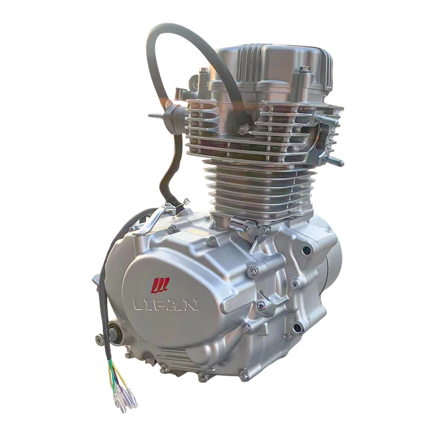 Conjunto de motor de motocicleta Lifan Cg 125 motor de 5 velocidades motocicleta motor de 4 tiempos