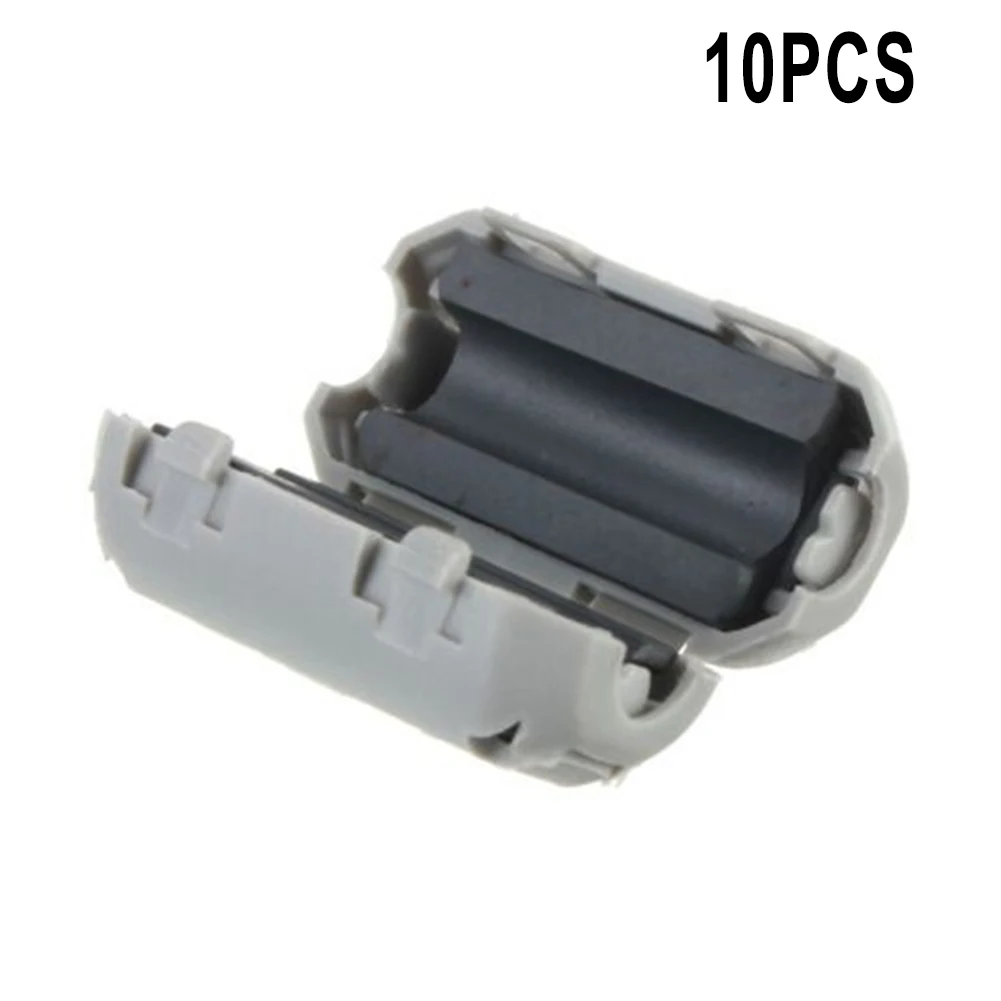 10pcs TDK 5mm Ferrite Core Noise Suppressor Filter Ring Cable Clip On Wire RFI EMI Anti-jamming Soft Magnetic cable clamp