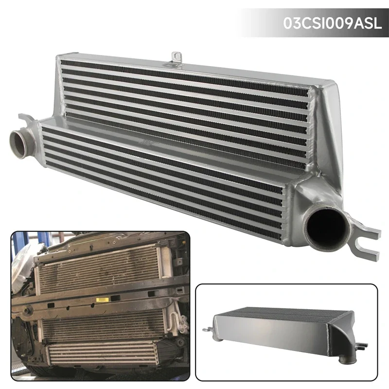 Black/Silver Intercooler Front Mount fits for Mini Cooper S 1.6L R55 R56 R57 R58 R59 R60 R61