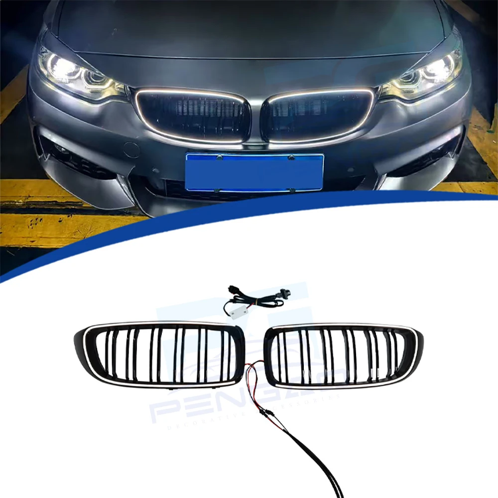 

Luminous LED light grille for BMW 4 Series F32 2013-2019 dual line luminous LED light grille car upgrade and replacement car