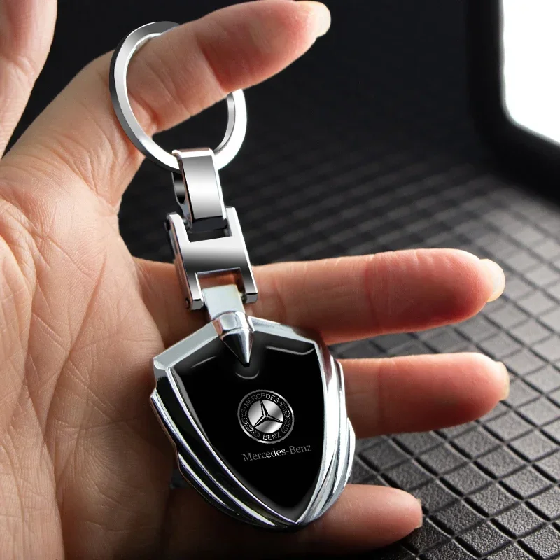 3D Metal Car Styling Emblem Keychain Key Chain Rings For Mercedes Benz B/C/E/S Clase A GLC GLK CLA W166 W163 W221 Car Accesorios