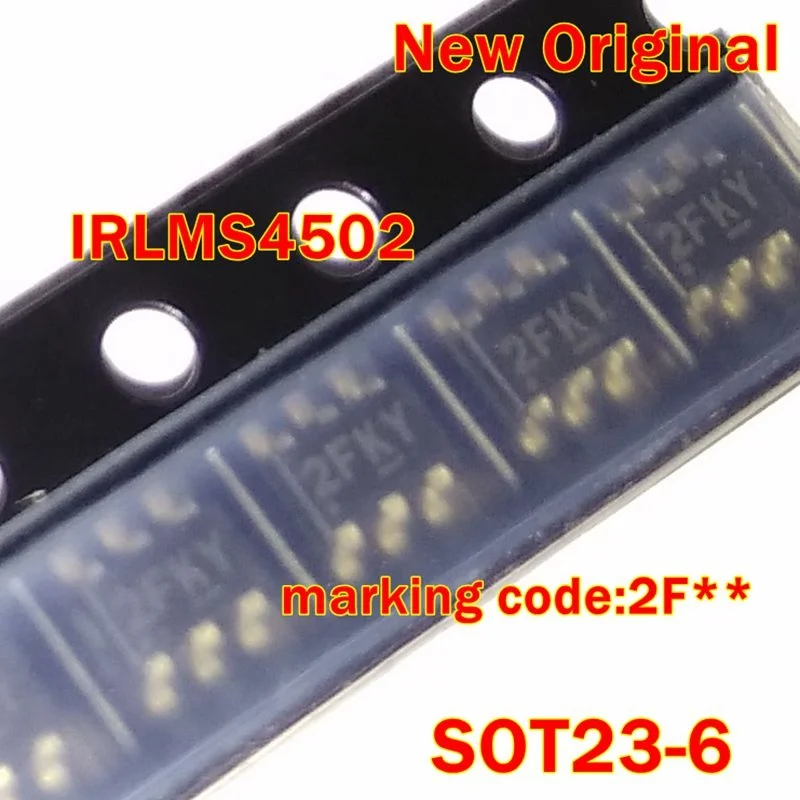 

1Pcs to 100Pcs Irlms4502 Irlms4502Trpbf Sot23-6 New Original Marking Code:2F** Hexfet Power Mosfet