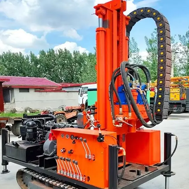

Customized Diesel-Powered Water-Air Dual-Purpose Water Well Drilling Rig Crawler Type, Capable of Drilling 200m Deep Water Wells