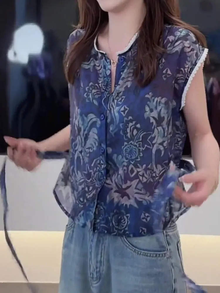 

Faionable круглый жилет Ne Svel, женский элитный жилет Sensation, лето 2023, новый универсальный топ, повседневная одежда