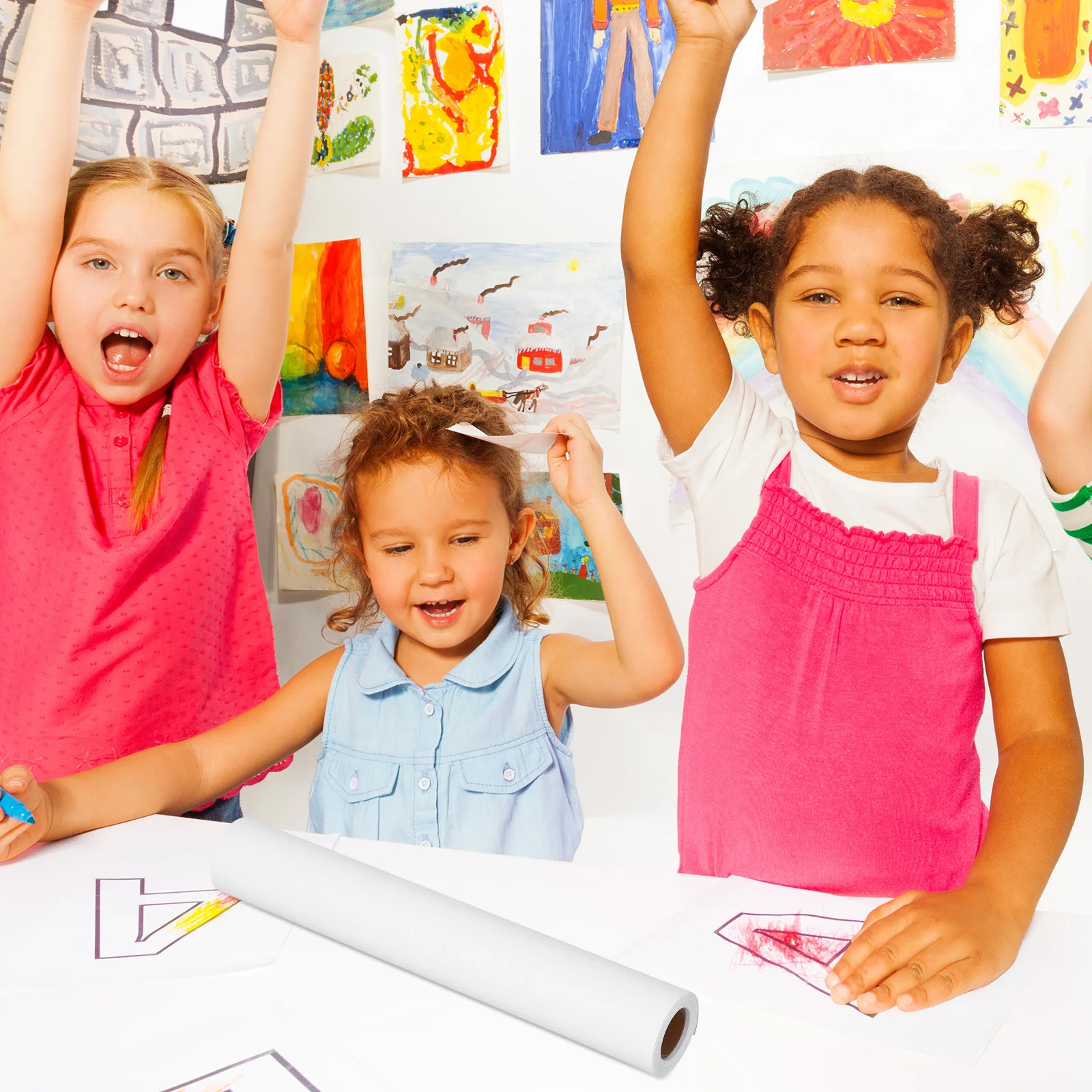 

Kids Graffiti Paper Roll Large Smooth Surface DIY Painting Drawing Paper for Children Coloring Roll Graffiti Accessory Sketching