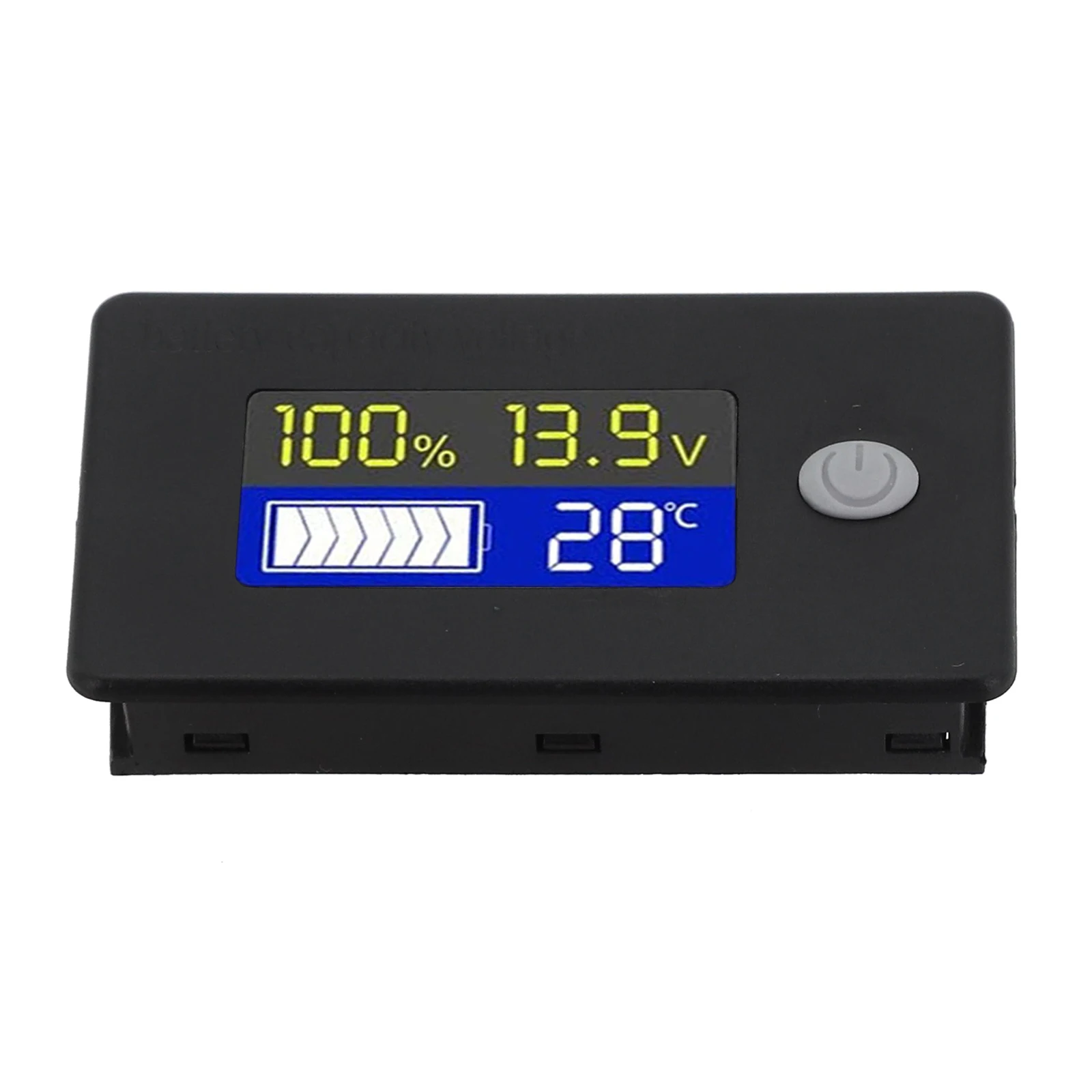 Multi functional Battery Voltage Meter with Real Alerts and External Temperature Sensor for Diverse Applications