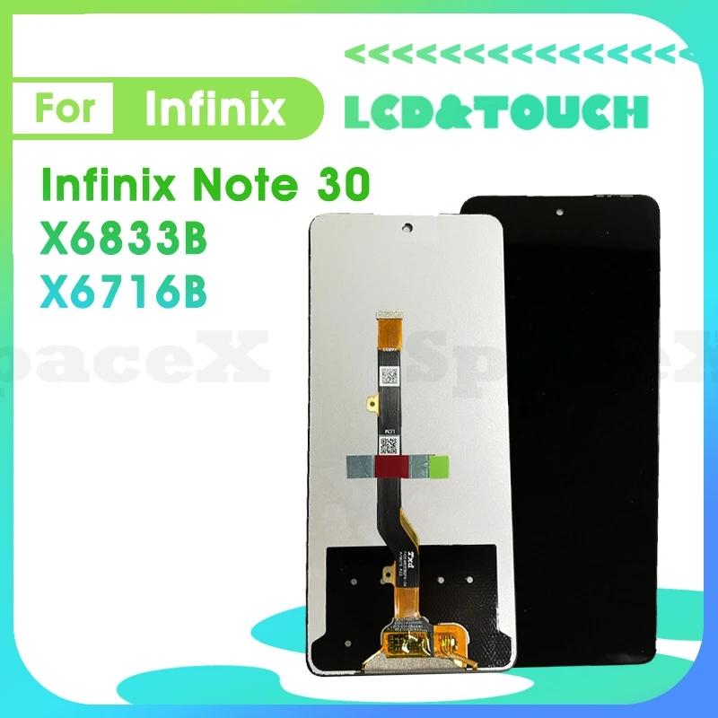 

X6833 6.78"Tested For Infinix Note 30 LCD Touch Display Screen Display X6833B X6716B Digitizer Assembly Replacement Note30 lcd