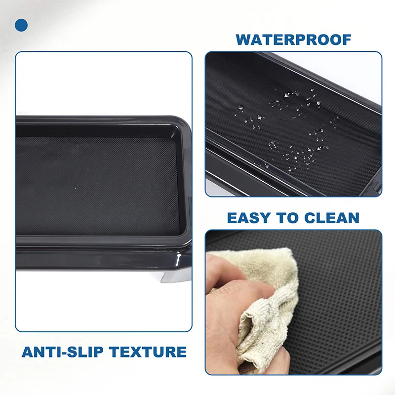 더블 폰 홀더 베이스 차량 스크린 고정 정리함 베이스 수납 박스 자동차 액세서리 토요타 타코마 2024 2025 SR SR5 TRD용