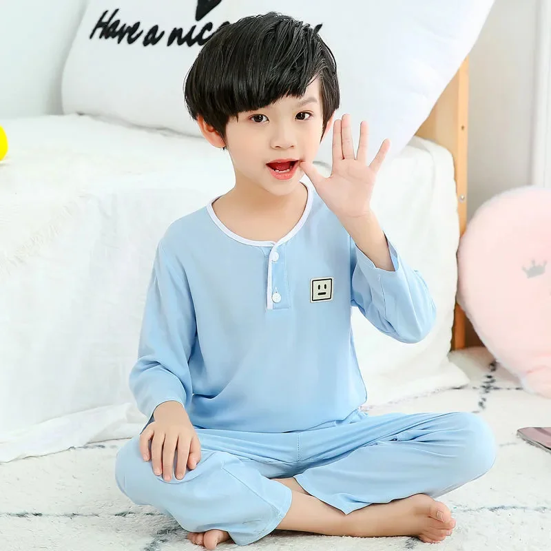 Baby Pyjamas loungewear Spring Sleepwear Kids Sets Girls Nightclothes Long Sleeve Children Home Clothes 2Y-12Y Boy Pijamas