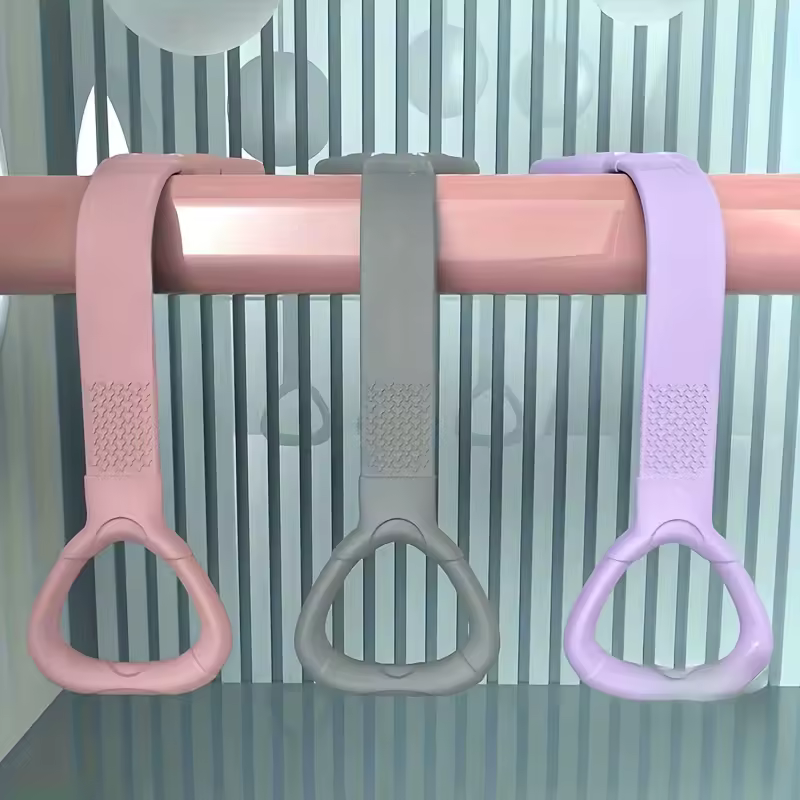 요가 스트레칭 밴드 활용 모습