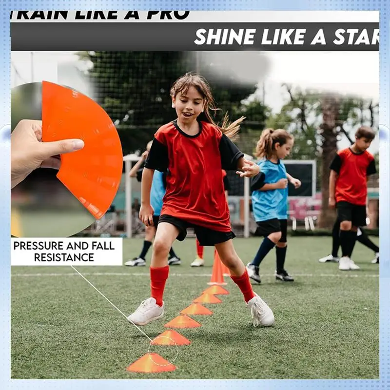 

ABHQ-24Piece Round Mouth Disc Obstacle Disc Training Equipment Sign Disc Sign Cone Disc