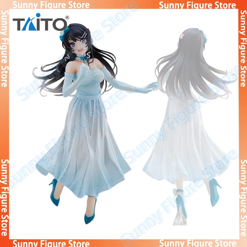 

В наличии TAITO Coreful Mai Sakurajima праздничное платье Ver настольная милая кукла Kawaii аниме фигурки игрушки модели ПВХ подарок