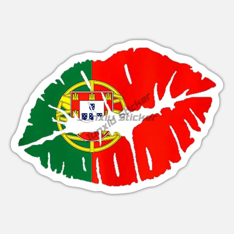 PT Portugal I Love Portugal Slogan Travel Car Sticker Car Bumper Vinyl Self-adhesive Decal