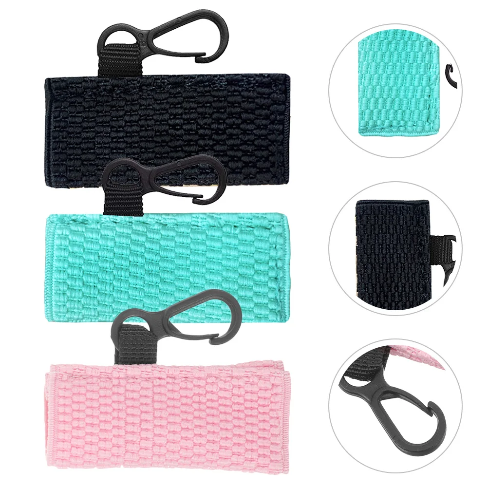 3 قطعة حامل بلسم الشفاه المفاتيح محبوك المحمولة حقيبة أحمر الشفاه كم السفر ملمع الشفاه الحقيبة حامل أنيق خفيف الوزن