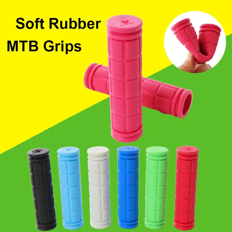 

MTB Grips Soft Rubber Handlebar Grips Comfortable Mountain Bike Handle Bar Cover Fit BMX MXB Handles Bar End Bicycle Accessories