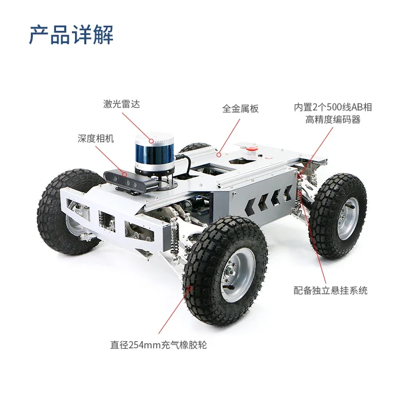 ROS Robot Inteligente ROS Robot Carro Móvil Chasis SLAM Lidar Mapeo Navegación Raspberry Pi 5