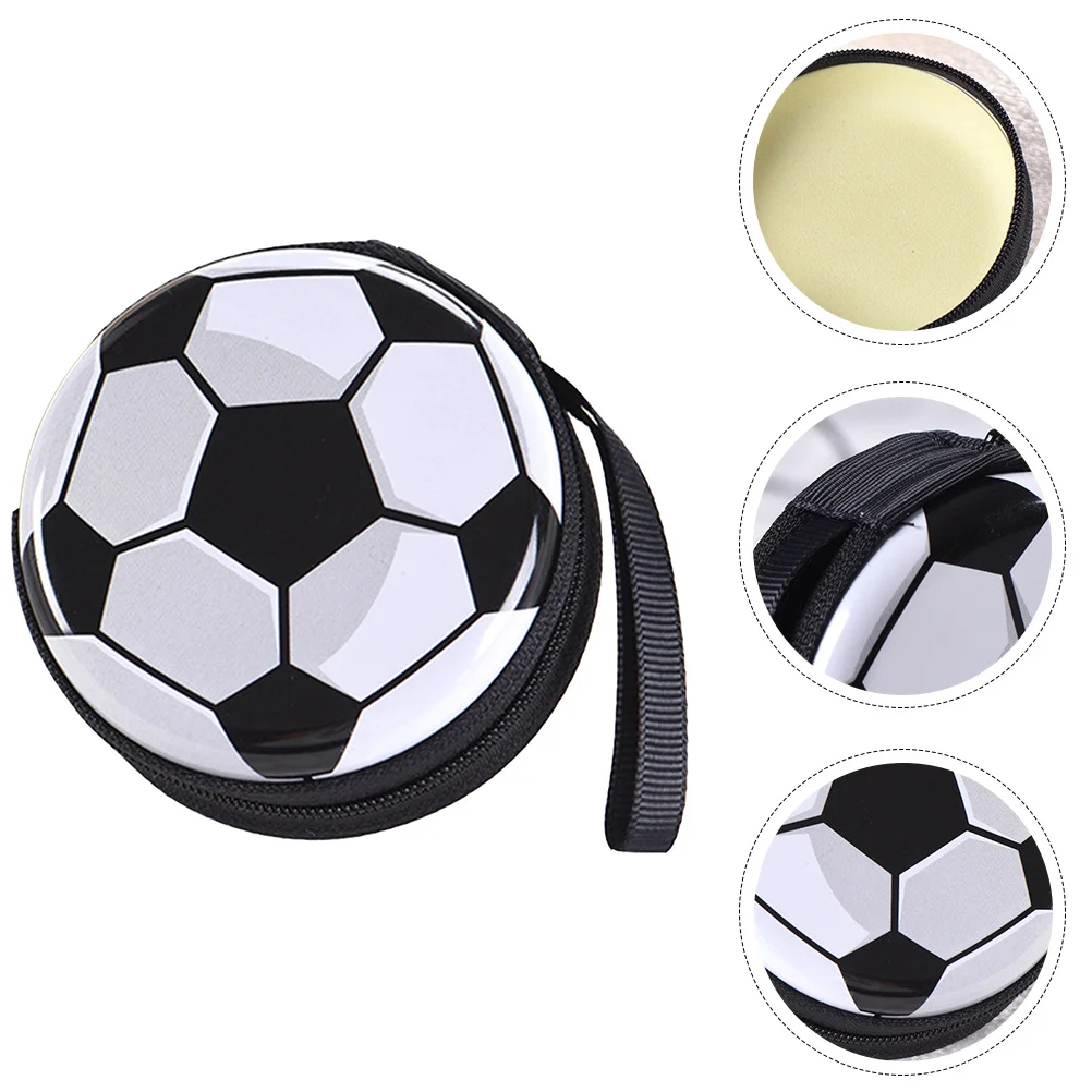 

4pcs Football Shaped Tinplate Coin Purses Reusable Small Storage Bags For Gifts Candies Change Creative Money Container Party