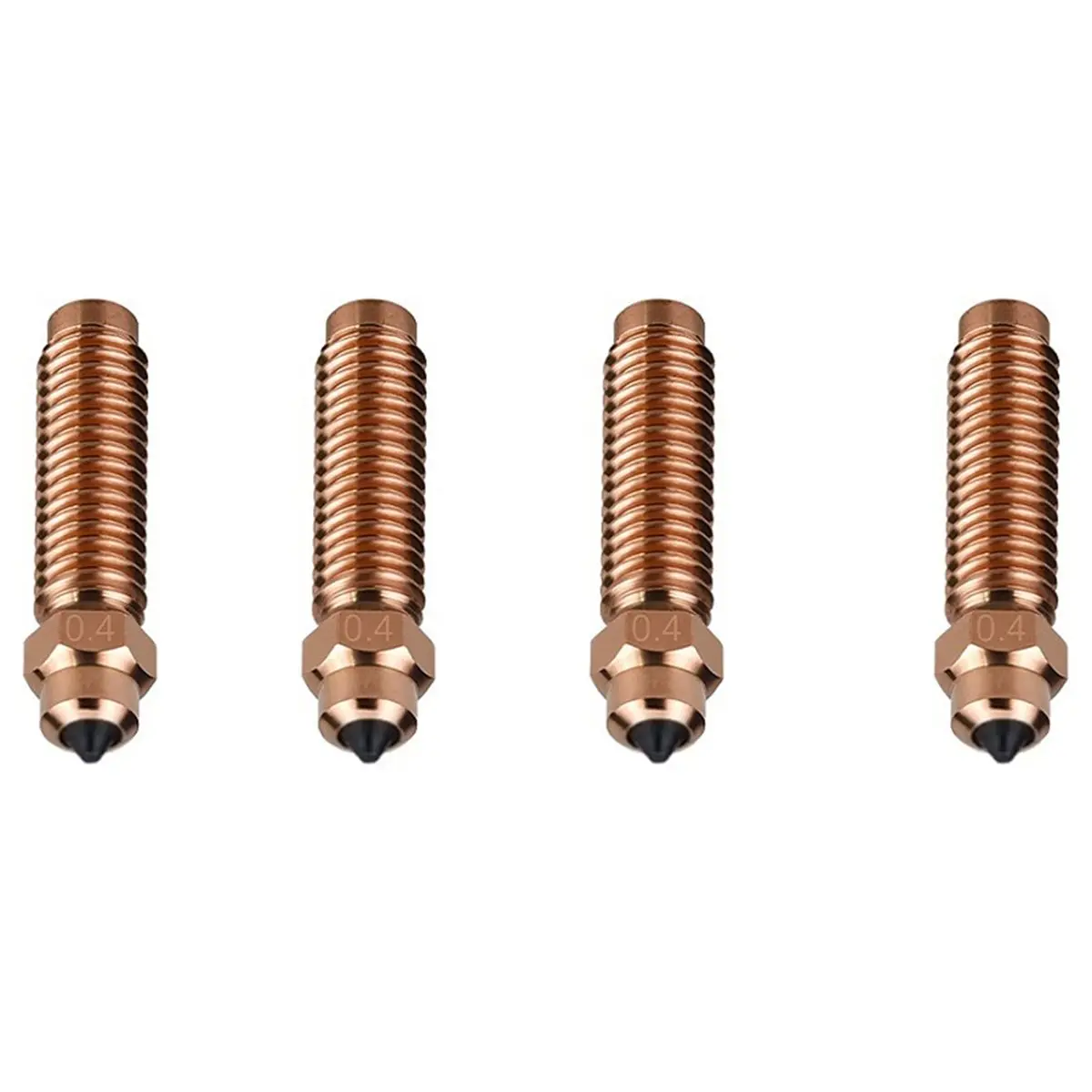 [AC18 Digital]/4pcs Hotend Nozzles for Centauri Bimetallic Nozzle 0.2/0.4/0.6/0.8mm 3D Printer Part