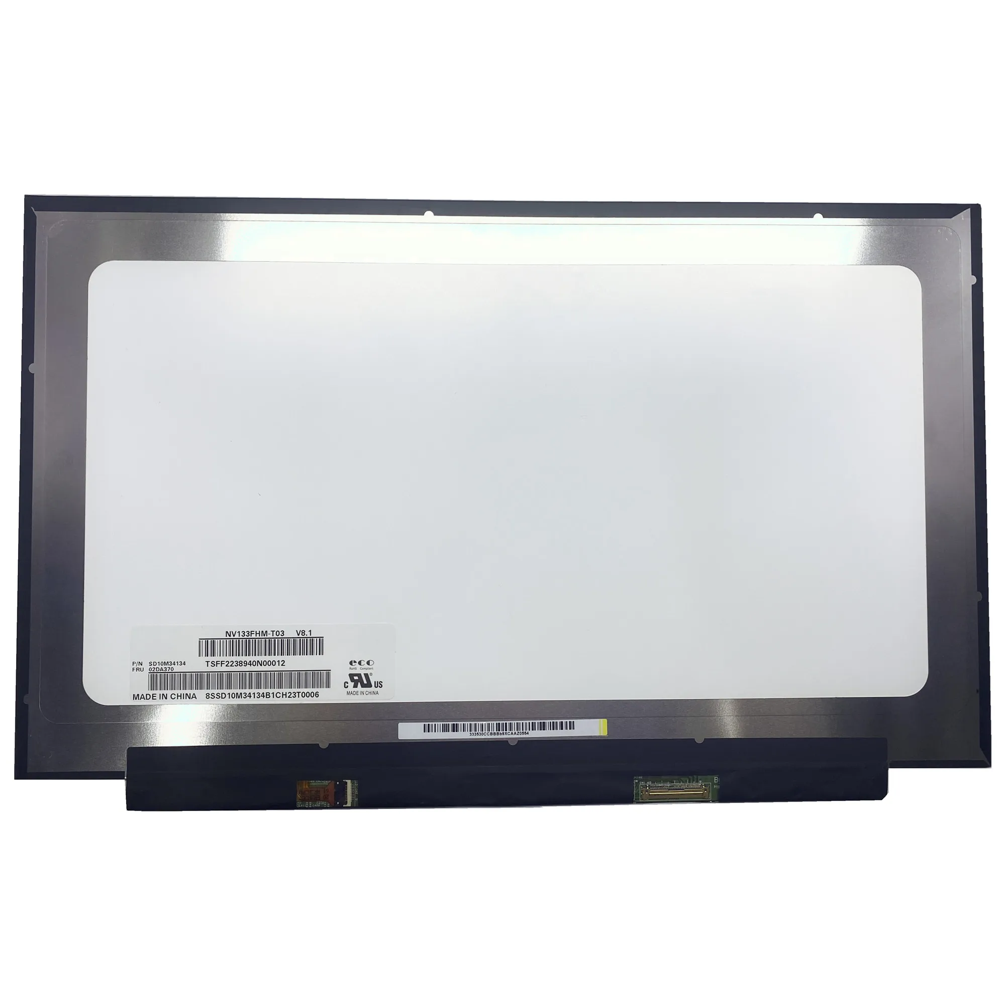 

NV133FHM-T03 NV133FHM T03 13.3'' Laptop LCD Touch Screen Panel Matrix 1920*1080 EDP 40 PINS