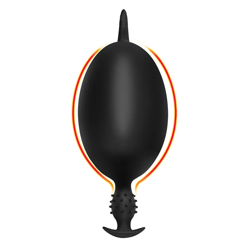 Espandi la spina anale gonfiabile impermeabile Butt Sex Toy Soft Silicone ButtPlug dilatatore anale ano Extender Massager