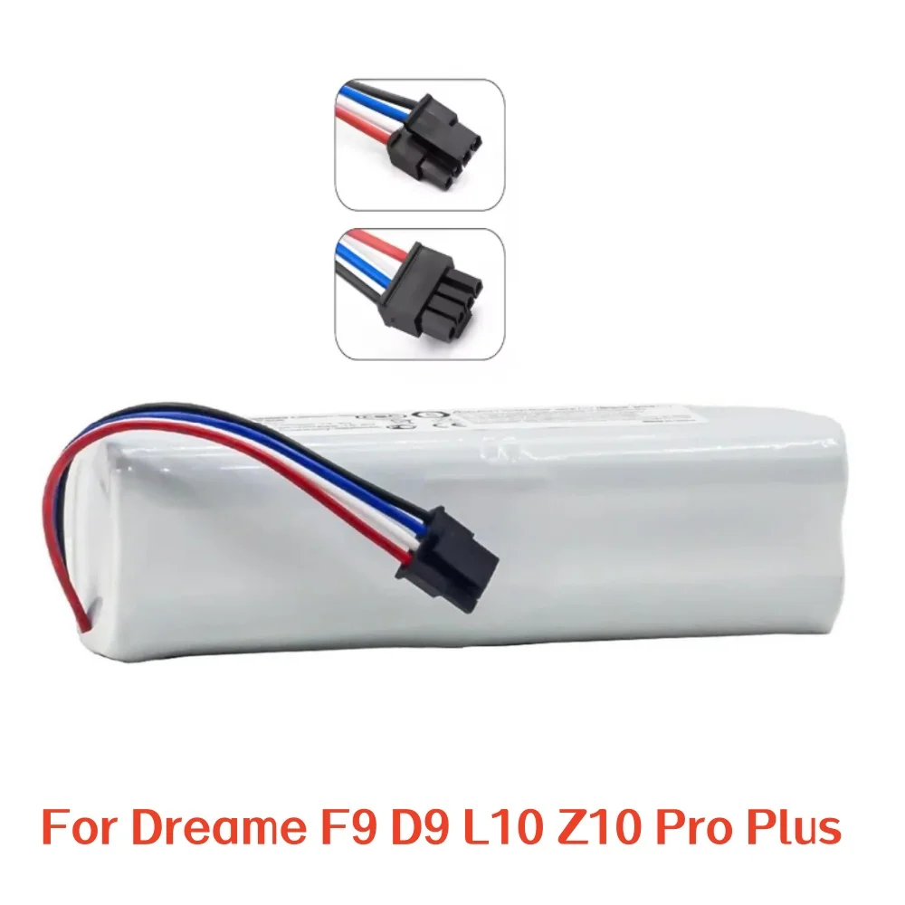 

for Dreame D9 F9 BOT L10/Pro/Plus TRUEVER Finder Rls3 robot vacuum cleaner 14.4 V 6500 mAh spare lithium ion battery.