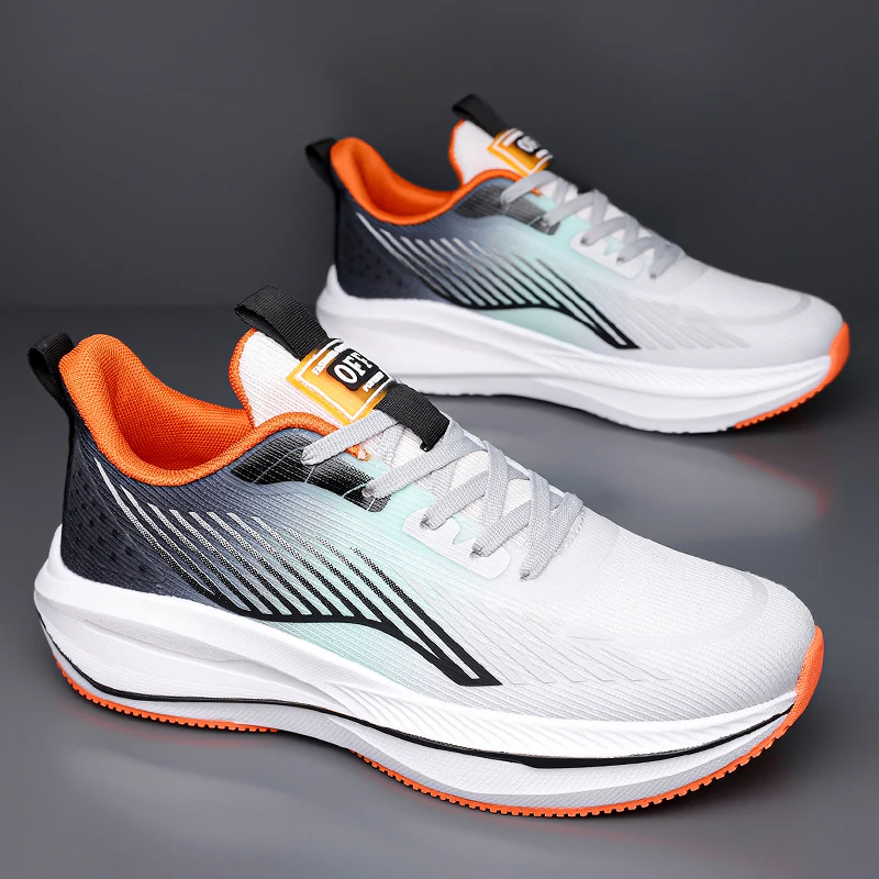 

Fine Weave Craft Unisex Mesh Running Shoes Neat Stitched Upper Comfort Touch Footbed Daily Street Walking Outdoor Workout