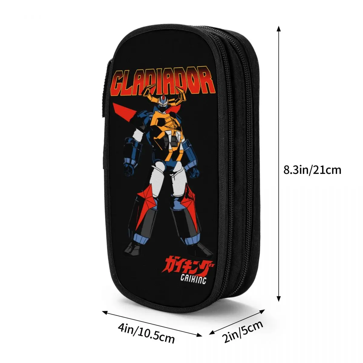 Estuche de lápices de Gladiador Mazinger Z, caja de bolígrafos clásica, bolsas de gran capacidad para estudiantes, regalos escolares