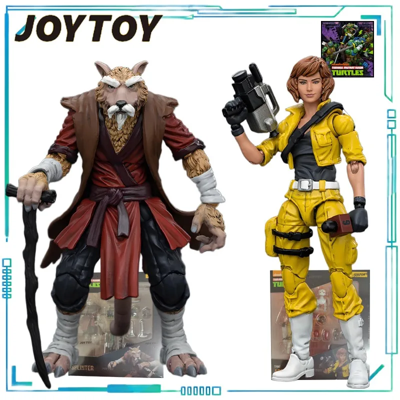

JOYTOY подлинная серия «Черепашки» JOYTOY X Ninja Sprinter Master (Splinter/Binhu Liang) Женский Журналист Ap O'Neil Подвижная модель
