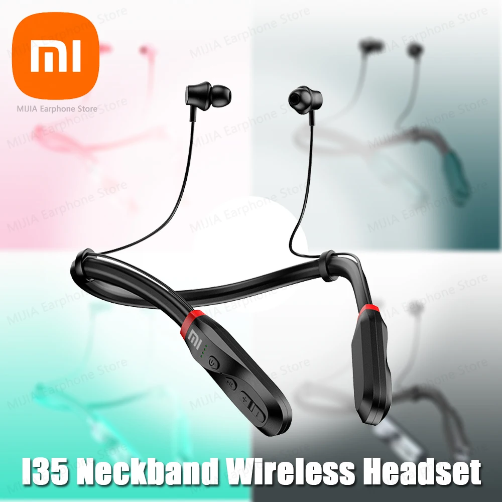 XIAOMI I35 Neckband Earphone Bluetooth5.1 Wireless Sport Headphone HiFi Stereo In Ear Headset For Android iOS With Mic