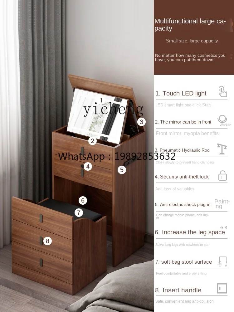 ZZ XL Storage Rack Multi-Functional Bedroom Small Light Luxury High-Grade Storage Cabinet Locker