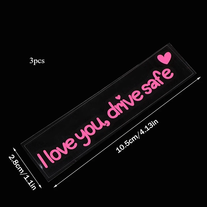 Drive Safe I Love You Sticker Car Mirror Decal Safety Reminder Women Driver Inspirational Vinyl Decoration