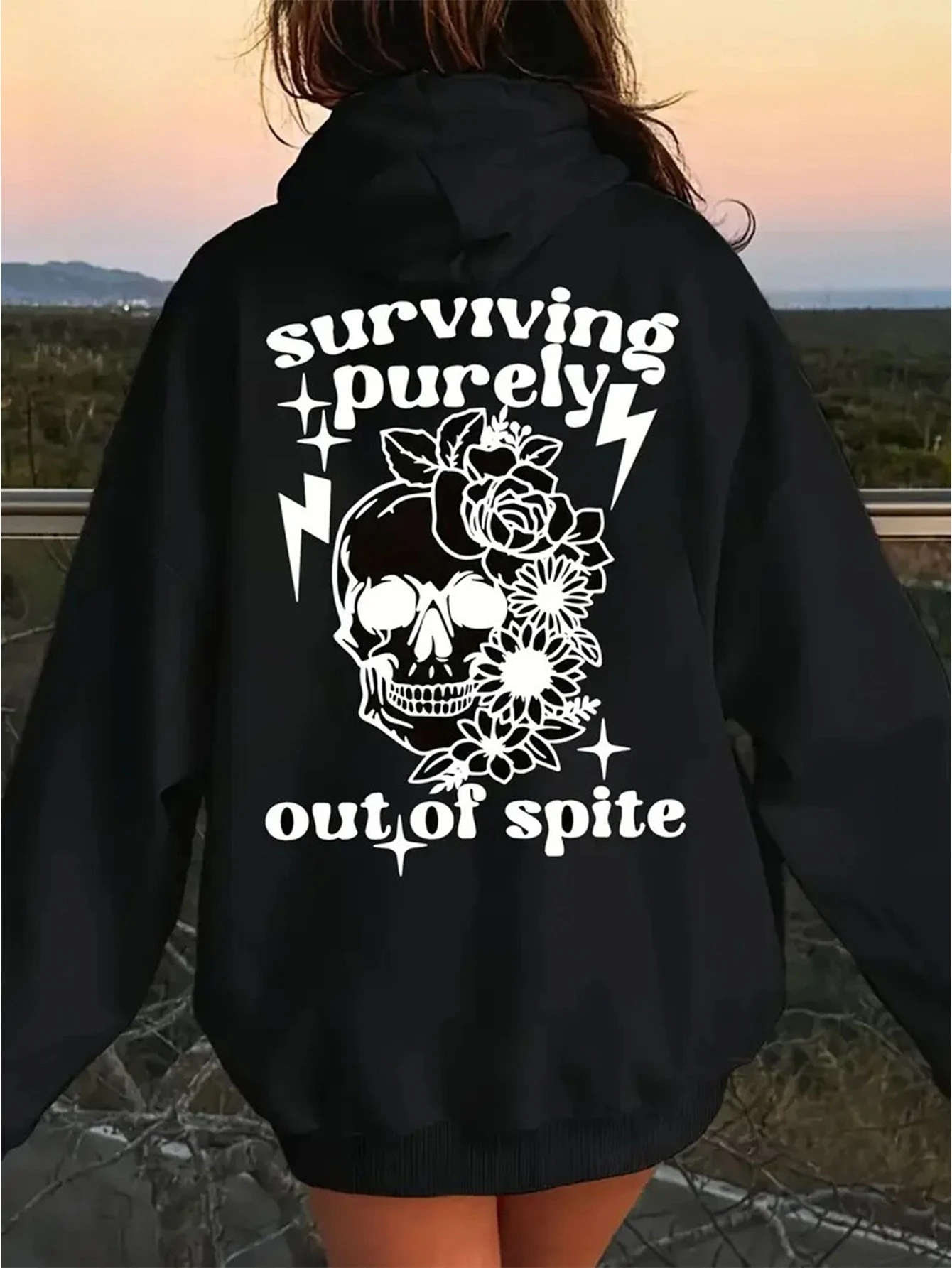 

Gothic Graphic Print Autumn and Winter Men's and Women's Hoodies Casual Loose Outdoor Street Sports Training Brand Fashion Trend