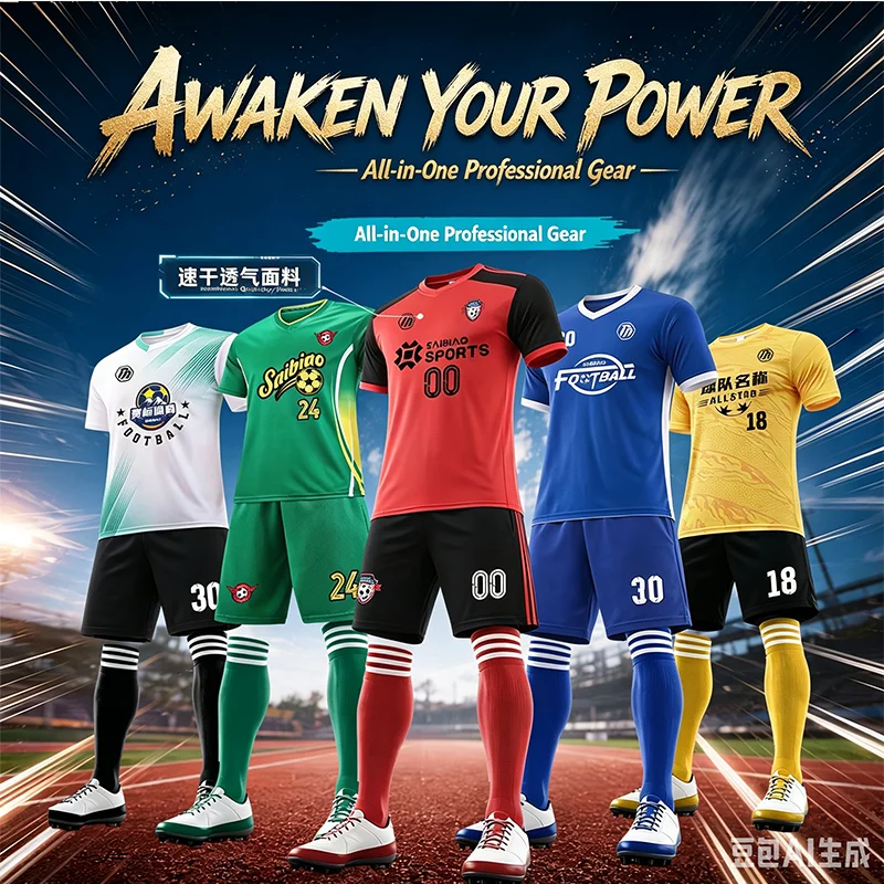 Custom Breathable Soccer Jerseys | Custom Name & Number For Training & Moistures- material keeps you cool during training