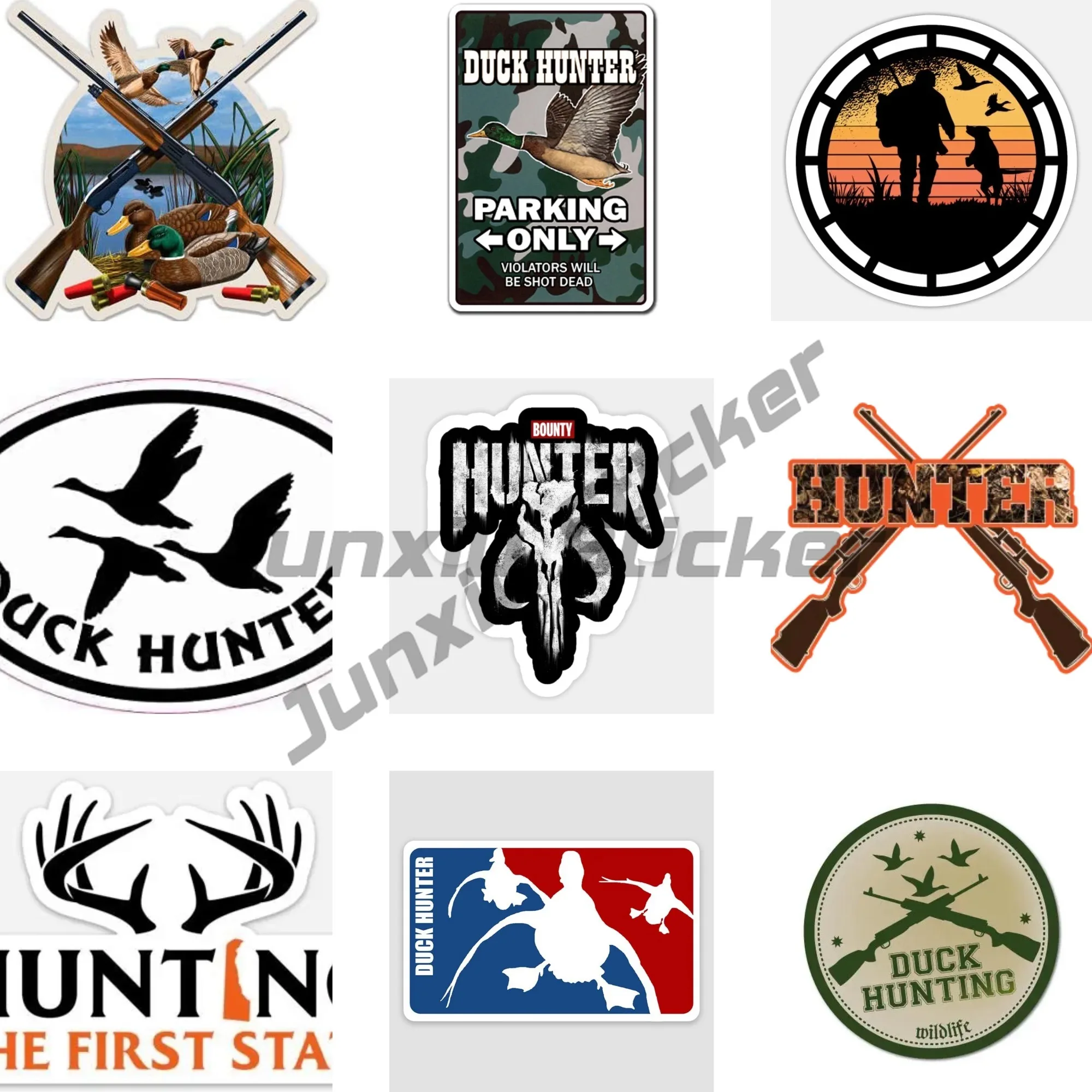 

Hot Sale Decal Duck Hunter Car Stickers Creativity PVC Waterproof Vinyl Decals Exterior Accessories Decoration