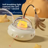 Palo láser pluma automático para gatos