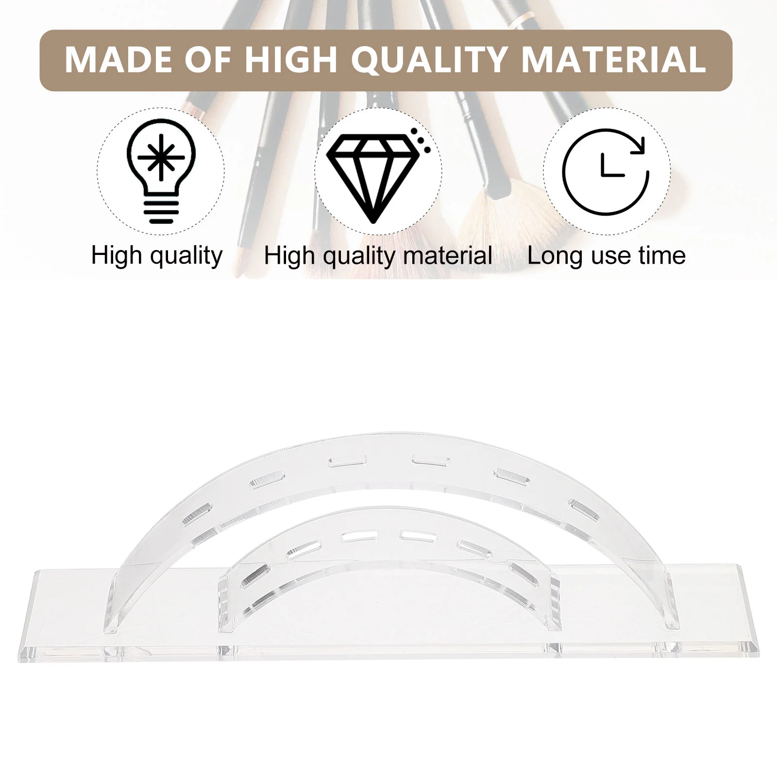 Support de pincettes à cils, 1 pièce, support de rangement Transparent en acrylique, 6 trous, organisateur d'outils de maquillage pour affichage de pinces d'extension