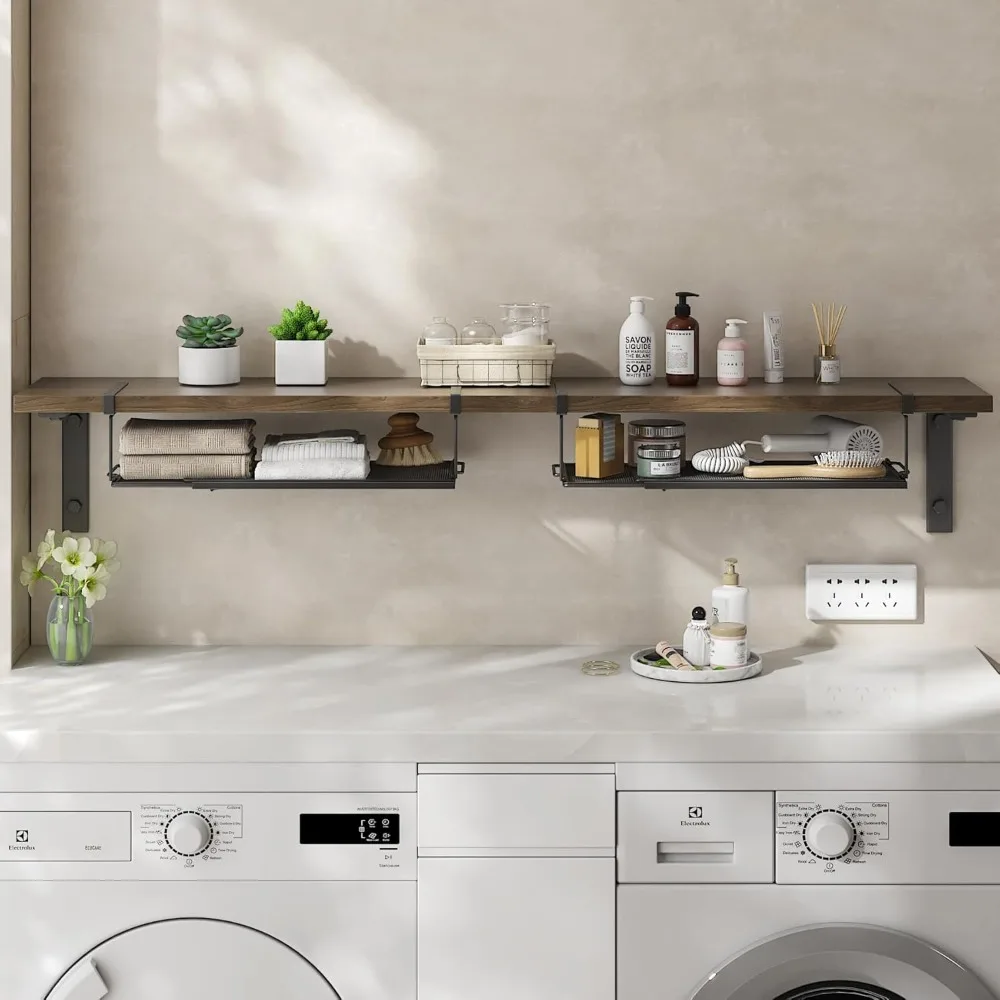 منظم تحت الرف، قابل للتمديد تحت الرف لخزانة المؤن، وغرفة الغسيل، ومقعد الأحذية، والخزانة #2