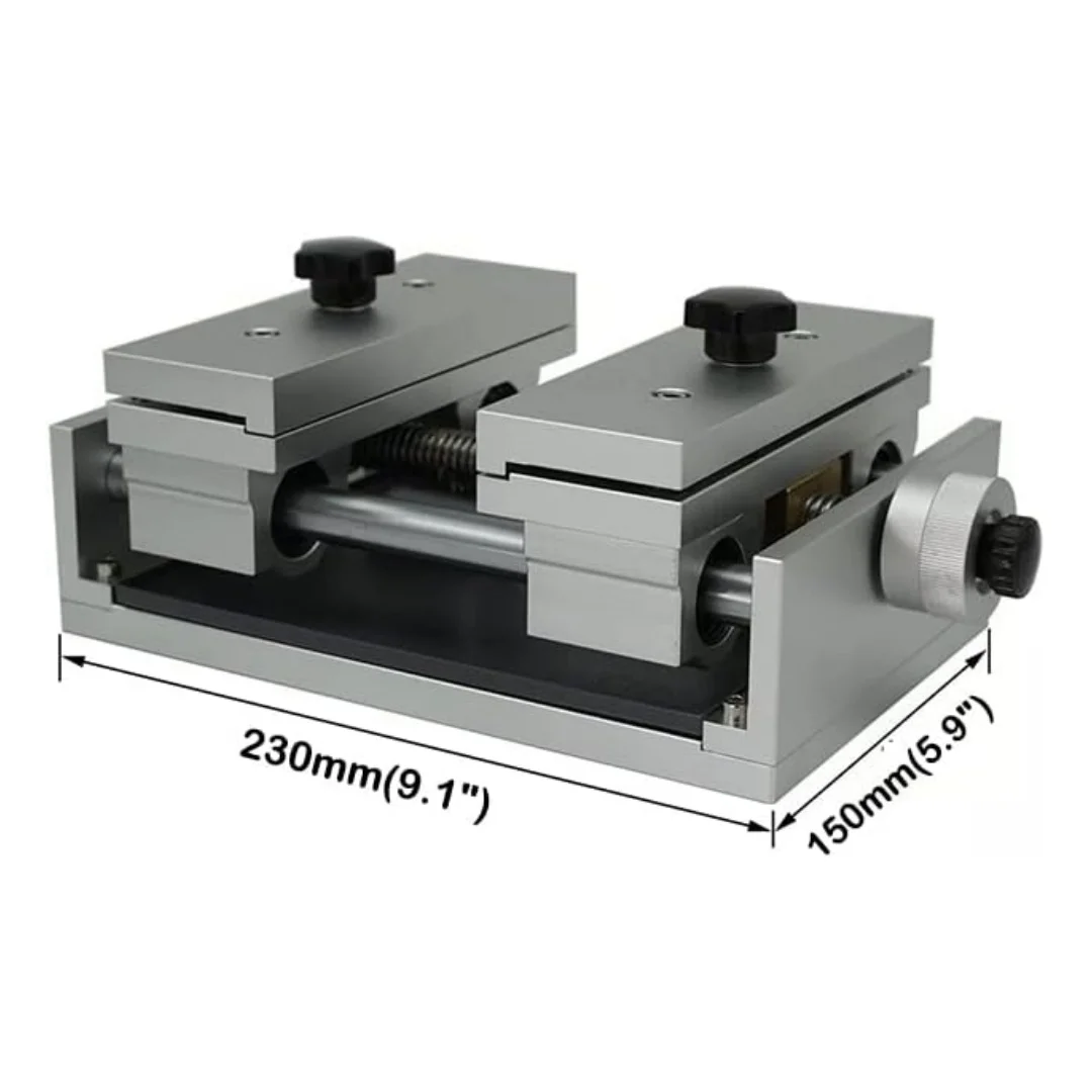 25x13CM Fixture Worktable Metal Sheet Holder Marking Attechment Clamp Range 20-90mm Thin Foil Holder for Engraving Machine