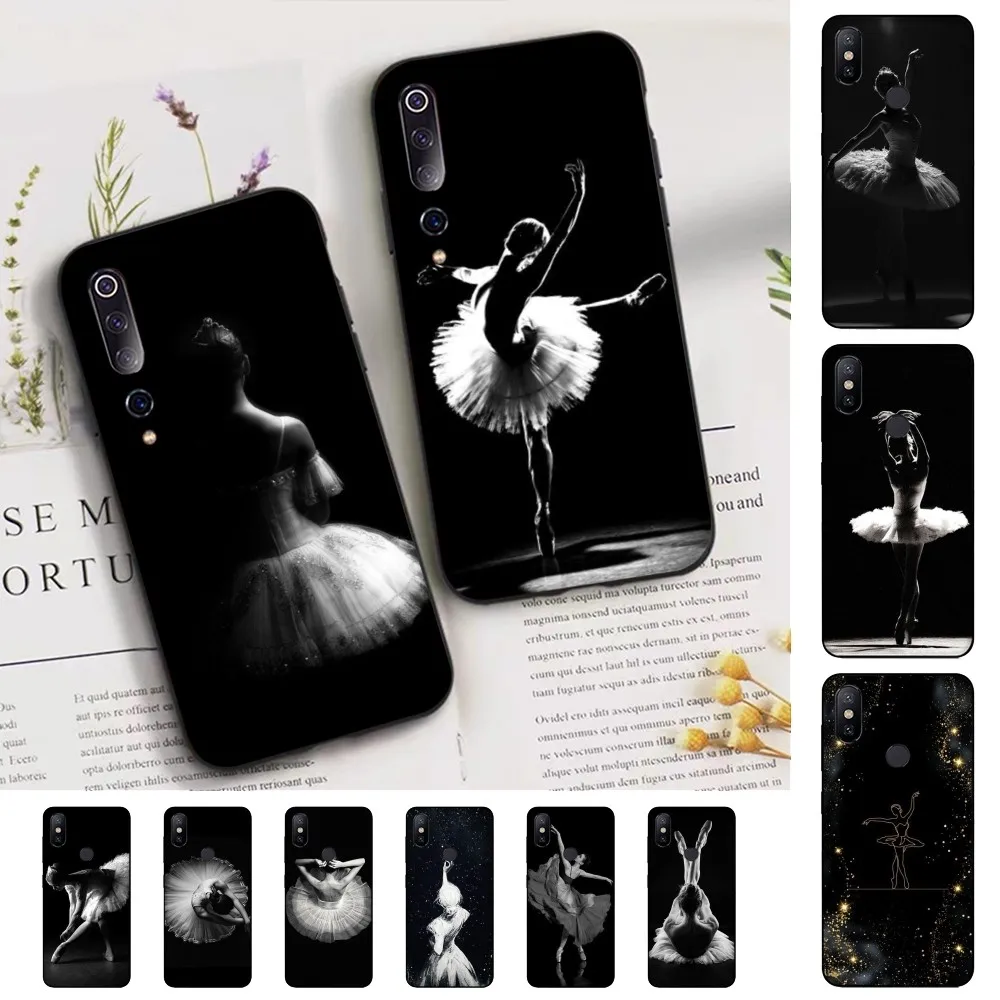 Ballerina Ballet Dancing Phone Case For Xiaomi Mi 5X 8 9 10 11 12 lite pro 10T PocoX3pro PocoM3 Note 10 pro lite