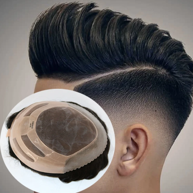 Toupee Durável Para Homens, Unidade De Cabelo Bond, Rendas Com NPU, Substituição Do Sistema De Cabelo, Respirável, Alta Qualidade, Novo, 2022