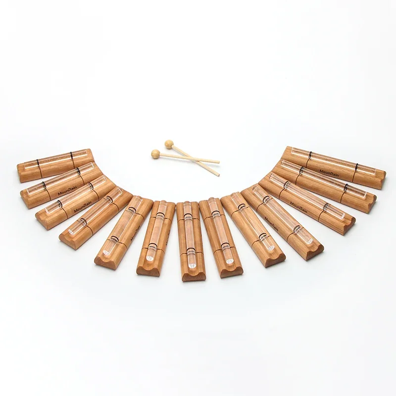 Mountain Rain Quartz Crystal Sound Bundle Yoga Meditation Sound Beam Bells and Chimes Healing Accompany Musical Instruments