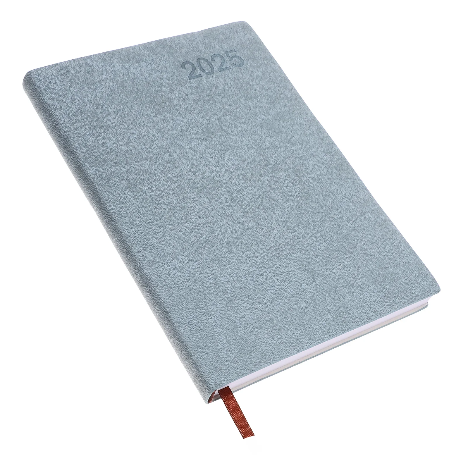 

2025 English Planner Agenda Book Notebook 150 Pages A5 Sky Blue Weekly Monthly Daily Schedule Compact Portable Calendar Planner