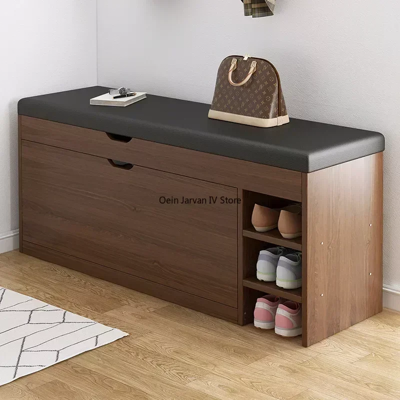 Modern Household Shoe Cabinet Stool Sitting Rack Soft Bag Nordic Shoe Cabinet Small Wearing Zapatero Organizador Room Furniture