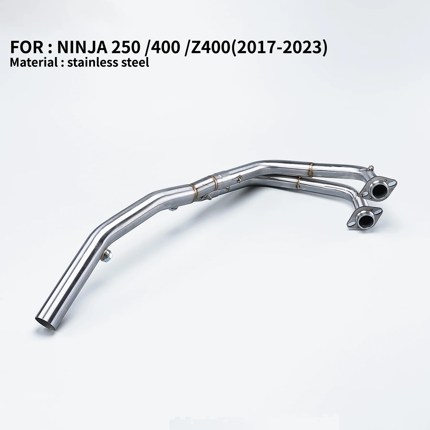 

For Ninja 250 400 Z250 Z400 2017-2023 Motorcycle Full Exhaust System Slip-On Link Pipe With Original Diameter