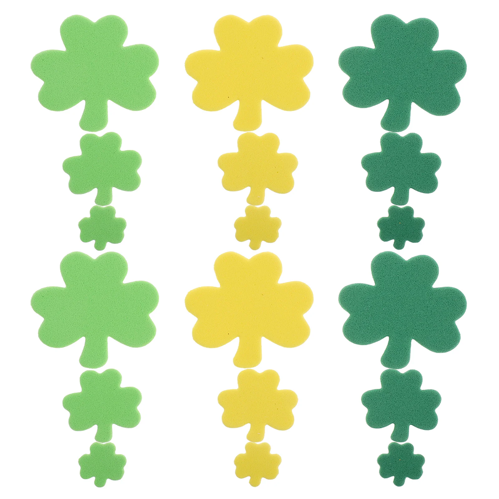 

240Pcs Eva Shamrock Stickers St Patricks Day Party Supplies Self Adhesive Reusable Craft Decals DIY Decoration